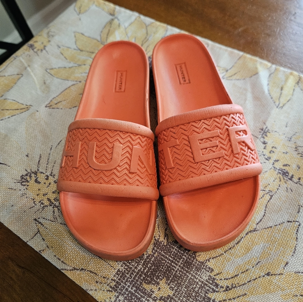 Hunter Womens Slide Sandals